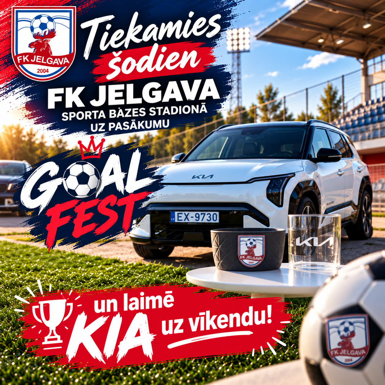 Apmeklē GOAL FEST un laimē KIA uz nedēļas nogali